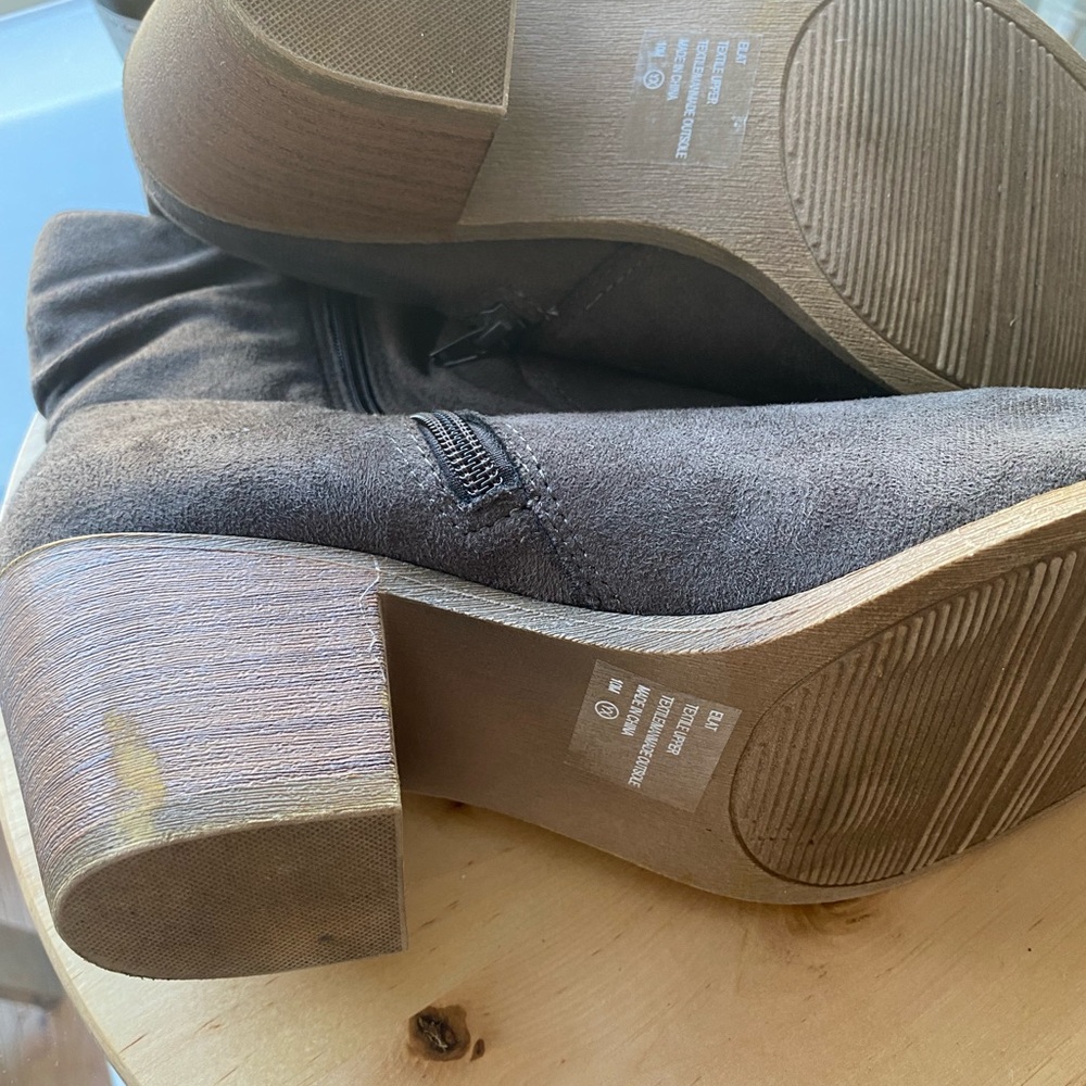 Pop booties with faux suede slouchy look Western - Picture 7 of 8